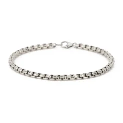 Femme MARA SCALISE Bracelets-- Bracelet Box Chain - Silver