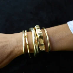 Femme MARA SCALISE Bracelets-- Bracelet Raw Chunky Spike - Gold