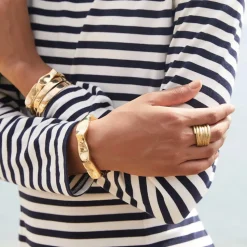 Femme MARA SCALISE Bracelets-- Bracelet Raw Chunky Spike - Gold