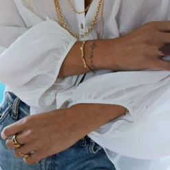 Femme MARA SCALISE Bracelets-- Bracelet Spiky - Gold