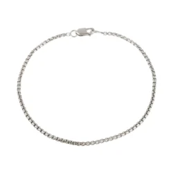 Femme MARA SCALISE Bracelets-- Bracelet Thin Box Chain - Silver