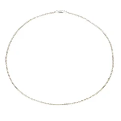 Femme MARA SCALISE Colliers-- Collier Thin Box Chain - Silver