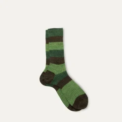 Femme Maria La Rosa Chaussettes|Chaussettes-- Chaussettes rayés - Vert