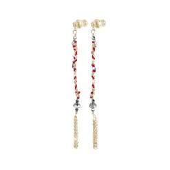Femme MARIE LAURE CHAMOREL Boucles D'oreilles-- Boucles d'oreilles n°815 - Gold Red