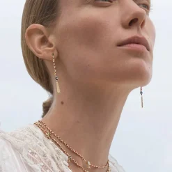 Femme MARIE LAURE CHAMOREL Boucles D'oreilles-- Boucles d'oreilles n°815 - Gold Red