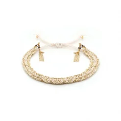 Femme MARIE LAURE CHAMOREL Bracelets-- Bracelet n°183 - Blanc & Gold