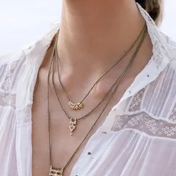 Femme MARIE LAURE CHAMOREL Colliers-- Collier n°902 - Gold Black