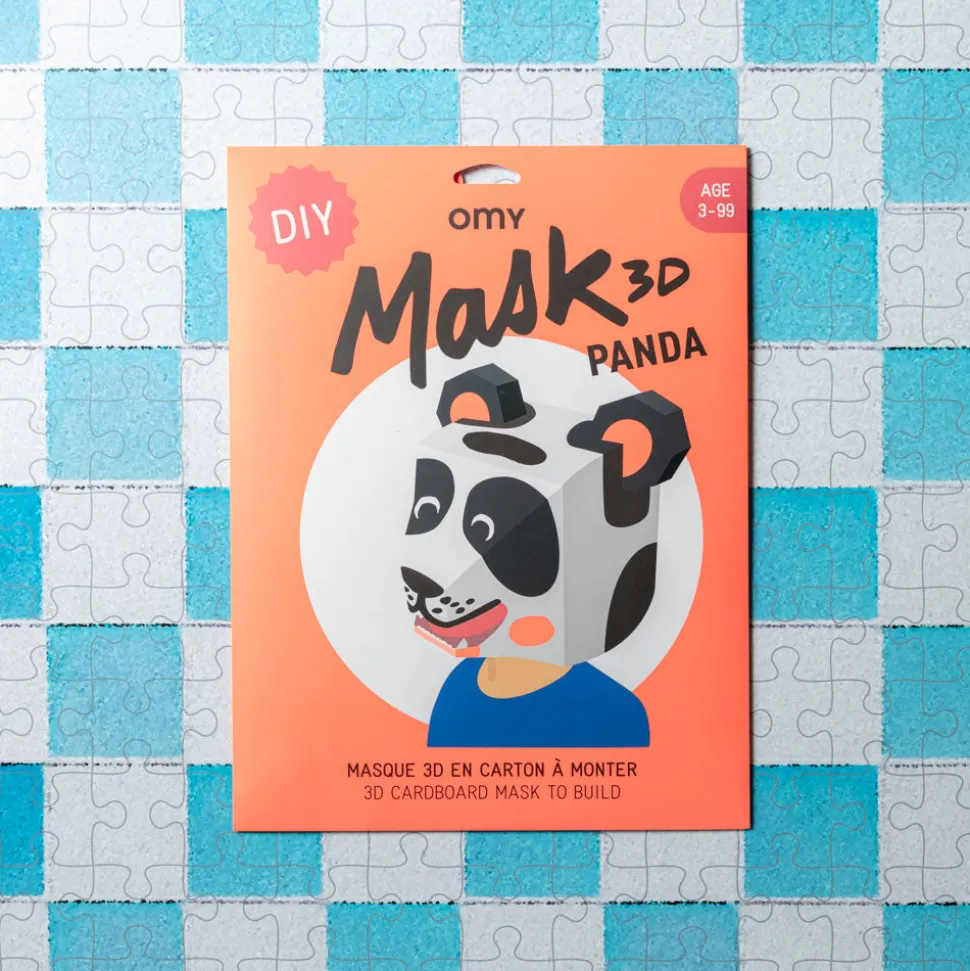 Enfant 729 OMY L'univers Enfant|Jeux-Masque 3D à colorier - Panda