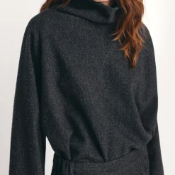 Femme Masscob L'esprit Merci|Mailles-- Top Hoffman - Gris