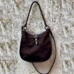 Femme Massimo Palomba Sacs À Main-- Sac Luna - Marron