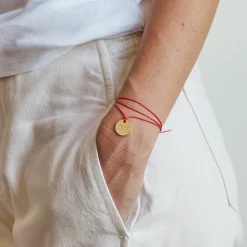 Femme MERCI CAT JEMMAPES Bracelets|Bracelets Merci-Médaille Merci - Rouge