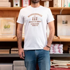 Femme 1473 SCRKS T-shirts|T-shirts-Merci - T-shirt unisexe - Beaumarchais Blanc