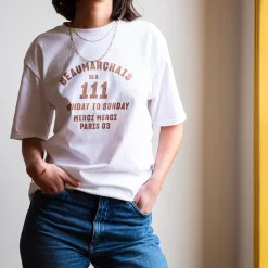 Femme 1473 SCRKS T-shirts|T-shirts-Merci - T-shirt unisexe - Beaumarchais Blanc