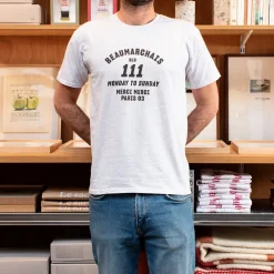 Femme 1473 SCRKS T-shirts|T-shirts-Merci - T-shirt unisexe - Beaumarchais Gris