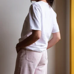 Femme 1473 SCRKS T-shirts|T-shirts-Merci - T-shirt unisexe - Blanc & Logo Rouge