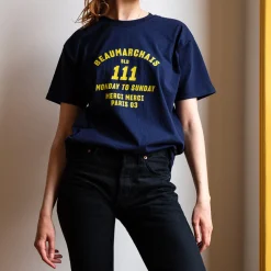 Femme 1473 SCRKS T-shirts|T-shirts-Merci - T-shirt unisexe - Beaumarchais Marine