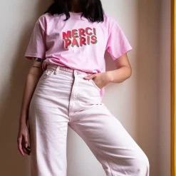 Femme 1473 SCRKS T-shirts|T-shirts-Merci - T-shirt unisexe - Rose