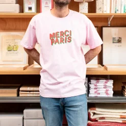 Femme 1473 SCRKS T-shirts|T-shirts-Merci - T-shirt unisexe - Rose