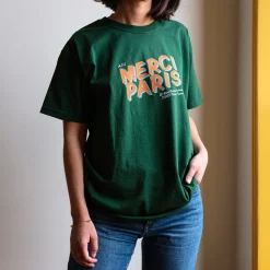 Femme 1473 SCRKS T-shirts|T-shirts-Merci - T-shirt unisexe - Vert Forêt