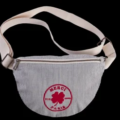 Femme 2102 VJ SOURCING Sacs|Sacs À Main-Merci - Banane en canvas - Rayures Bleu