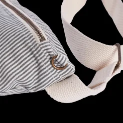 Femme 2102 VJ SOURCING Sacs|Sacs À Main-Merci - Banane en canvas - Rayures Bleu