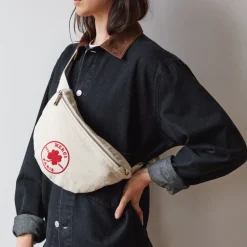 Femme 2102 VJ SOURCING Sacs|Sac Banane-Merci - Banane en canvas - Naturel