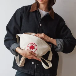 Femme 2102 VJ SOURCING Sacs|Sac Banane-Merci - Banane en canvas - Naturel