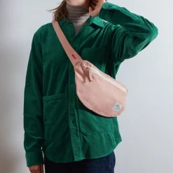 Femme 200 LINTEX Sacs|Sac Banane-Merci - Banane To Go en lin - Rose Argile