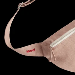 Femme 200 LINTEX Sacs|Sac Banane-Merci - Banane To Go en lin - Rose Argile