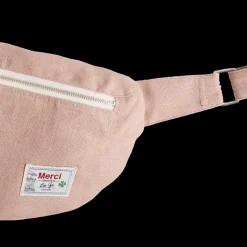 Femme 200 LINTEX Sacs|Sac Banane-Merci - Banane To Go en lin - Rose Argile