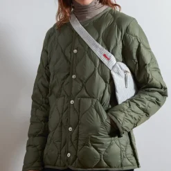 Femme 200 LINTEX Sacs|Sac Banane-Merci - Banane To Go en lin - Rayures Chemise Bleu de NÎmes