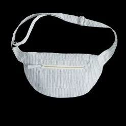 Femme 200 LINTEX Sacs|Sac Banane-Merci - Banane To Go en lin - Rayures Chemise Bleu de NÎmes