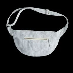 Femme 200 LINTEX Sacs|Sac Banane-Merci - Banane To Go en lin - Rayures Chemise Bleu de NÎmes