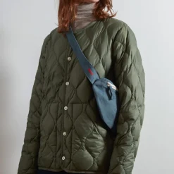 Femme 200 LINTEX Sacs|Sac Banane-Merci - Banane To Go en lin - Bleu Pétrole