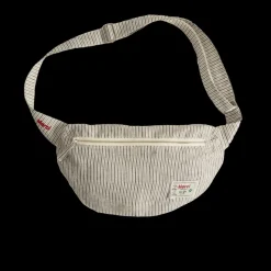 Femme 200 LINTEX Sacs|Sac Banane-Merci - Banane To Go en lin - Rayures Chemise Brun Posillipo