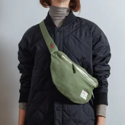 Femme 200 LINTEX Sacs|Sac Banane-Merci - Banane To Go en lin - Vert d'Anduze