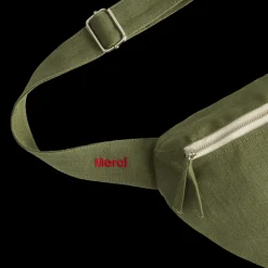 Femme 200 LINTEX Sacs|Sac Banane-Merci - Banane To Go en lin - Vert d'Anduze