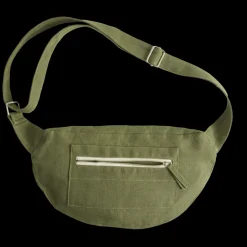 Femme 200 LINTEX Sacs|Sac Banane-Merci - Banane To Go en lin - Vert d'Anduze