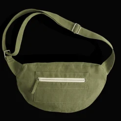 Femme 200 LINTEX Sacs|Sac Banane-Merci - Banane To Go en lin - Vert d'Anduze