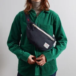 Femme 200 LINTEX Sacs|Sac Banane-Merci - Banane To Go en lin - Bleu Encre