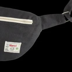 Femme 200 LINTEX Sacs|Sac Banane-Merci - Banane To Go en lin - Bleu Encre