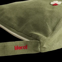 Femme 200 LINTEX Sac Banane-Merci - Banane Trèfle en lin - Vert d'Anduze
