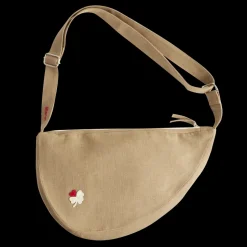 Femme 200 LINTEX Sac Banane-Merci - Banane Trèfle en lin - Sable