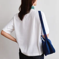 Femme 200 LINTEX Sac Banane-Merci - Banane Trèfle en lin - Bleu Shibori