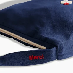 Femme 200 LINTEX Sac Banane-Merci - Banane Trèfle en lin - Bleu Shibori