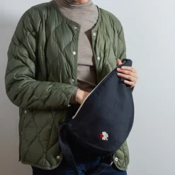 Femme 200 LINTEX Sac Banane-Merci - Banane Trèfle en lin - Bleu Encre