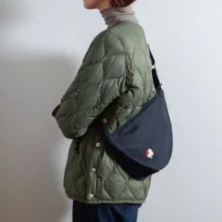 Femme 200 LINTEX Sac Banane-Merci - Banane Trèfle en lin - Bleu Encre