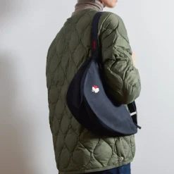 Femme 200 LINTEX Sac Banane-Merci - Banane Trèfle en lin - Bleu Encre