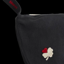 Femme 200 LINTEX Sac Banane-Merci - Banane Trèfle en lin - Bleu Encre