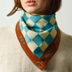 Femme D01 Foulards & Echarpes-Merci - Bandana Ars Vivendi Virtus Est - Marron